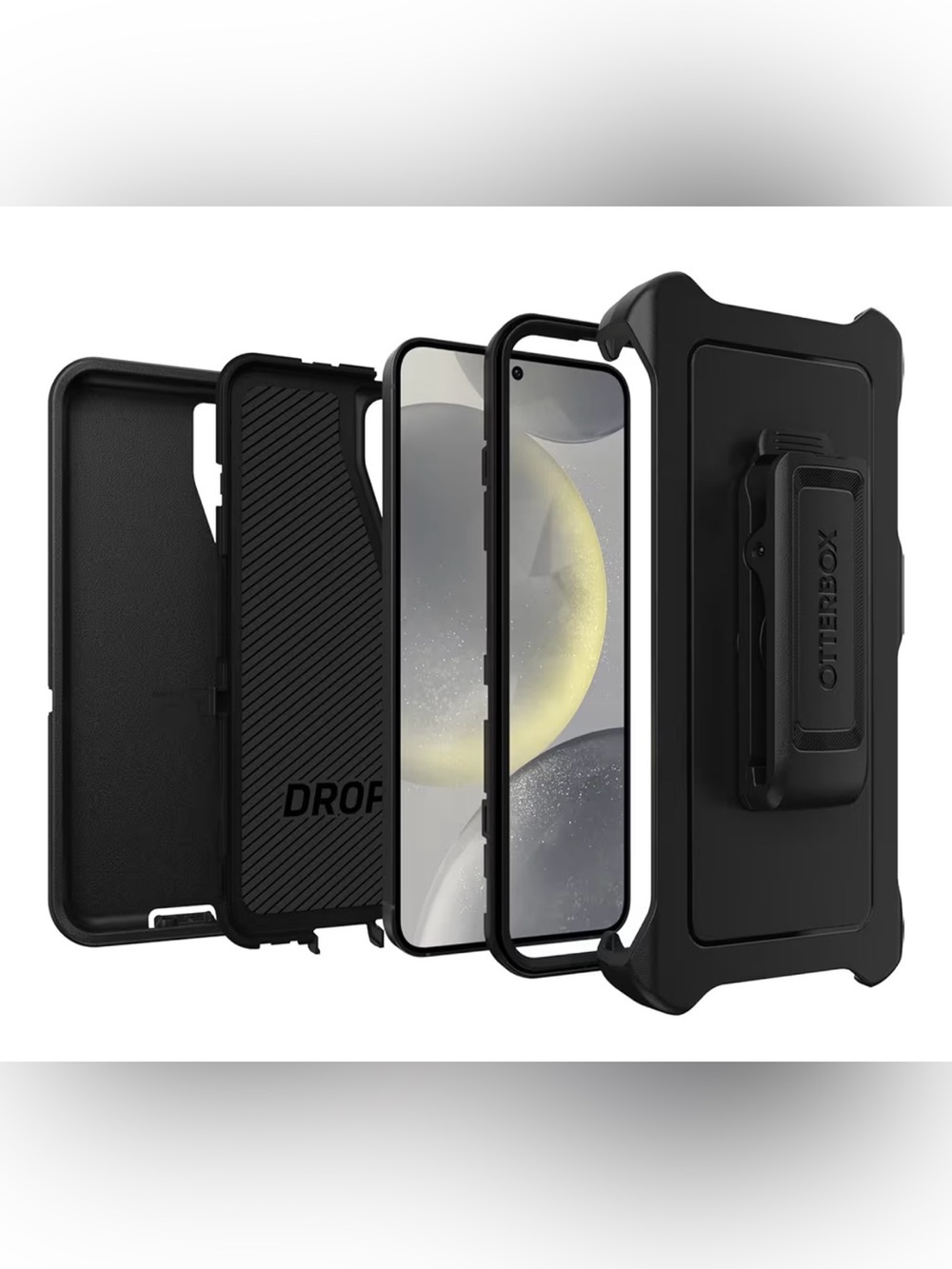 SamSung Galaxy S24 Defender Series Black Case & Clip - Picture 6 of 7